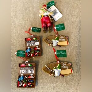Kurt Adler Fishing Ornaments